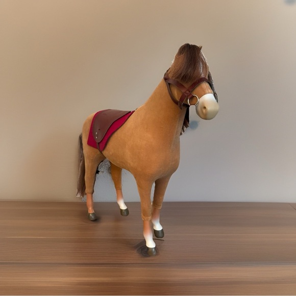 American Girl Doll Horse 19 Inches Brown Chestnut Retired Pony Equestrian Play - Picture 2 of 16